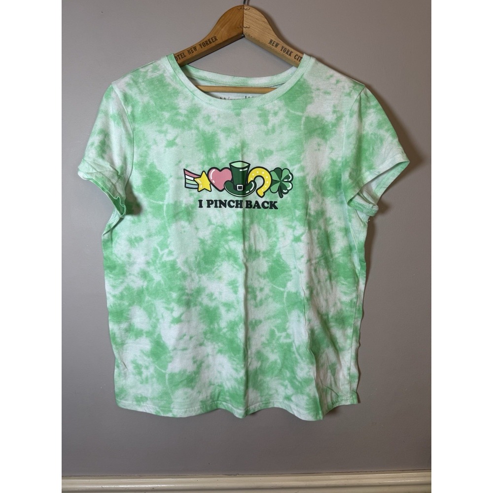 New Wound Up St Patricks Day T Shirt Size XL 15 Green I PINCH BACK Short Sleeve